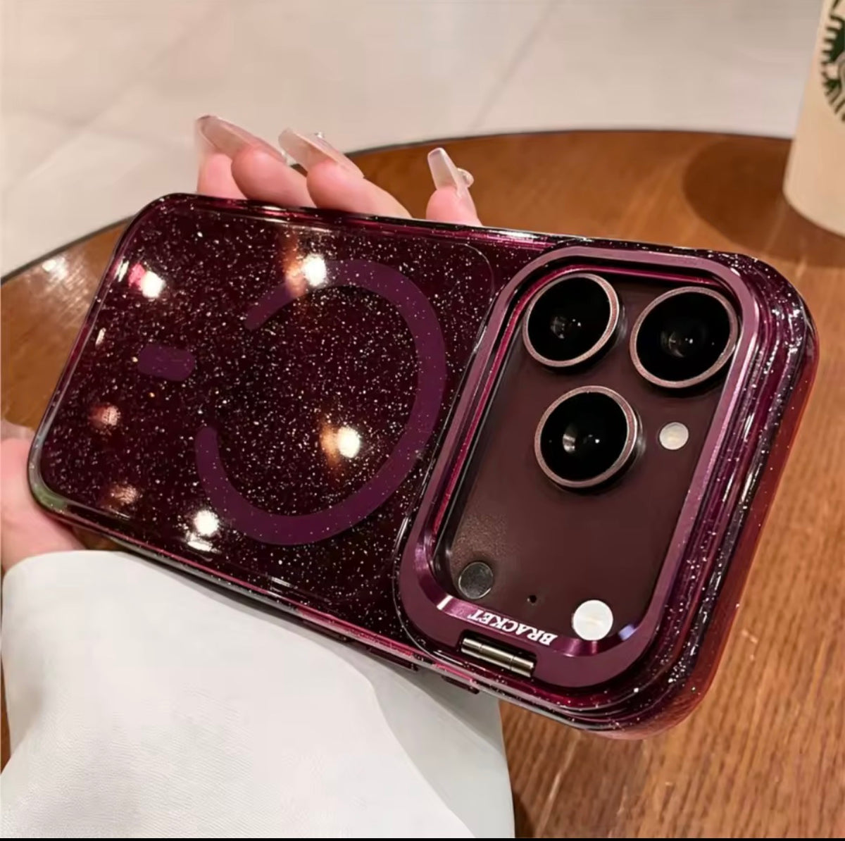 Glam Stand Case – Glitter Phone Case with Built-In Kickstand