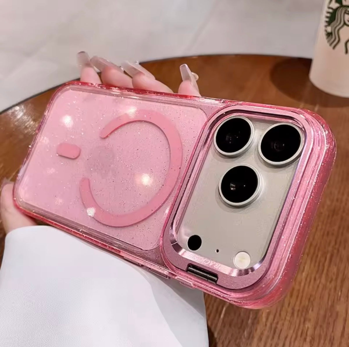 Glam Stand Case – Glitter Phone Case with Built-In Kickstand