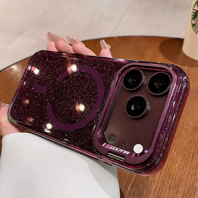 Glam Stand Case in Cherry Red